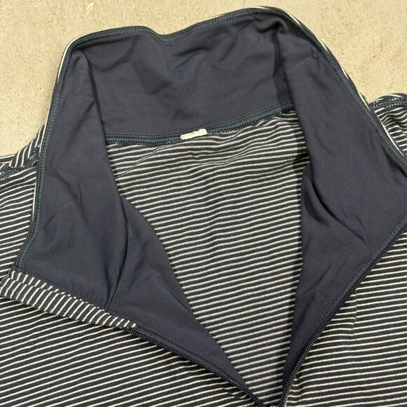 Lululemon 1/4 Zip Stretch Pullover Sweatshirt Long Sleeve Striped Medium - Picture 4 of 7